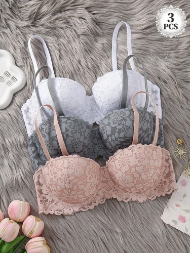 3er set damen trägerloser - set,