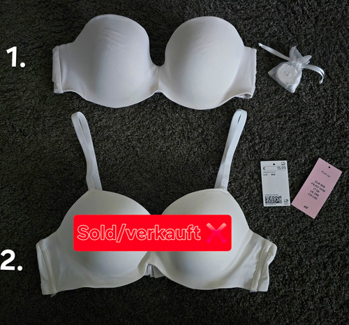Weiss neu und - h&m, bh's